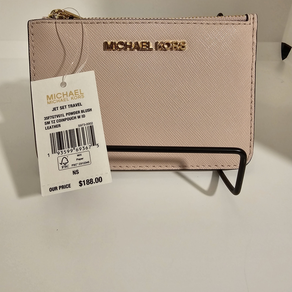 Michael Kors Small Pink Leather Wallet NWT